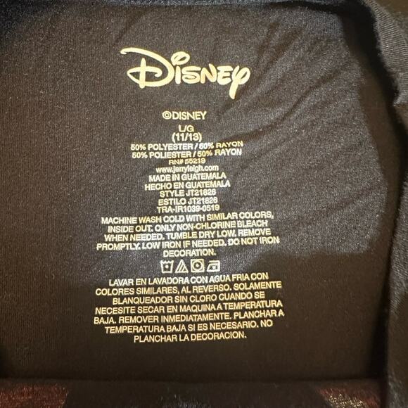 Women's Disney Black Short Sleeve Minnie Mouse T-Shirt Size Large - Picture 3 of 6